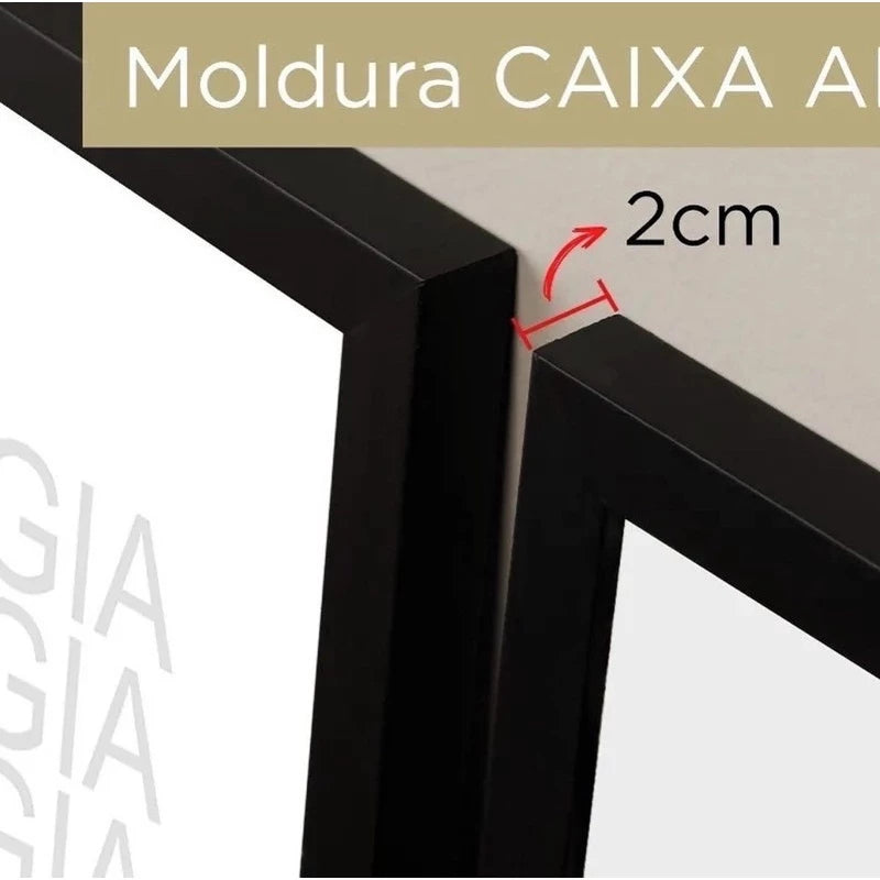 Quadro Decorativo Borboleta Asas Dourada e Preto