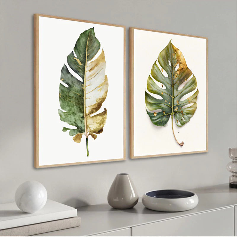 Quadro Decorativo Folhas Folhagem