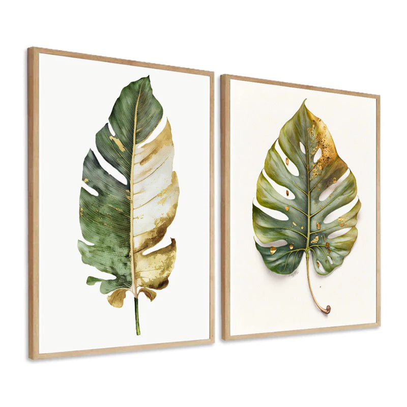 Quadro Decorativo Folhas Folhagem