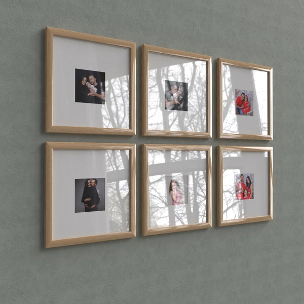 Kit 6 Quadros Decorativo Moldura Fotográfica 20x20