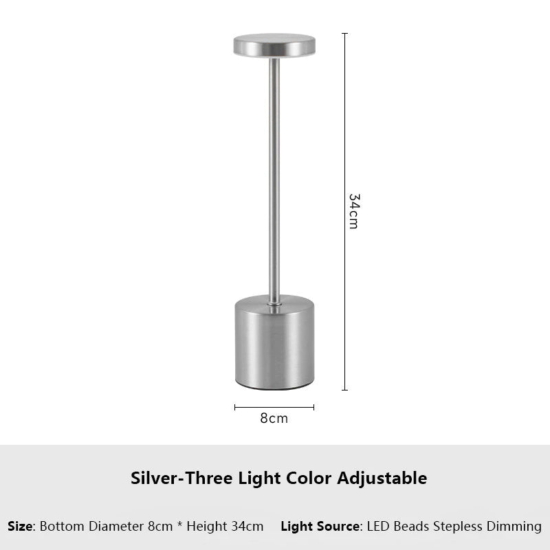 Luminária de Mesa LED Recarregável com Toque