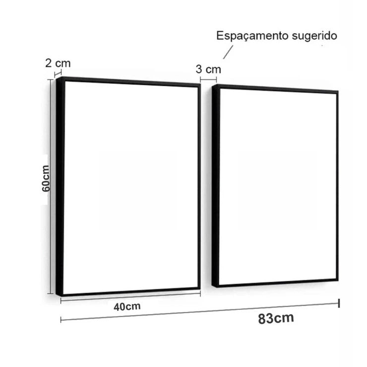 Quadro Decorativo Asas Douradas